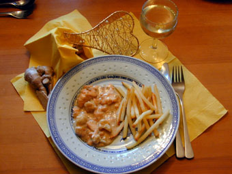 Lachsfilet mit Rahmblumenkohl